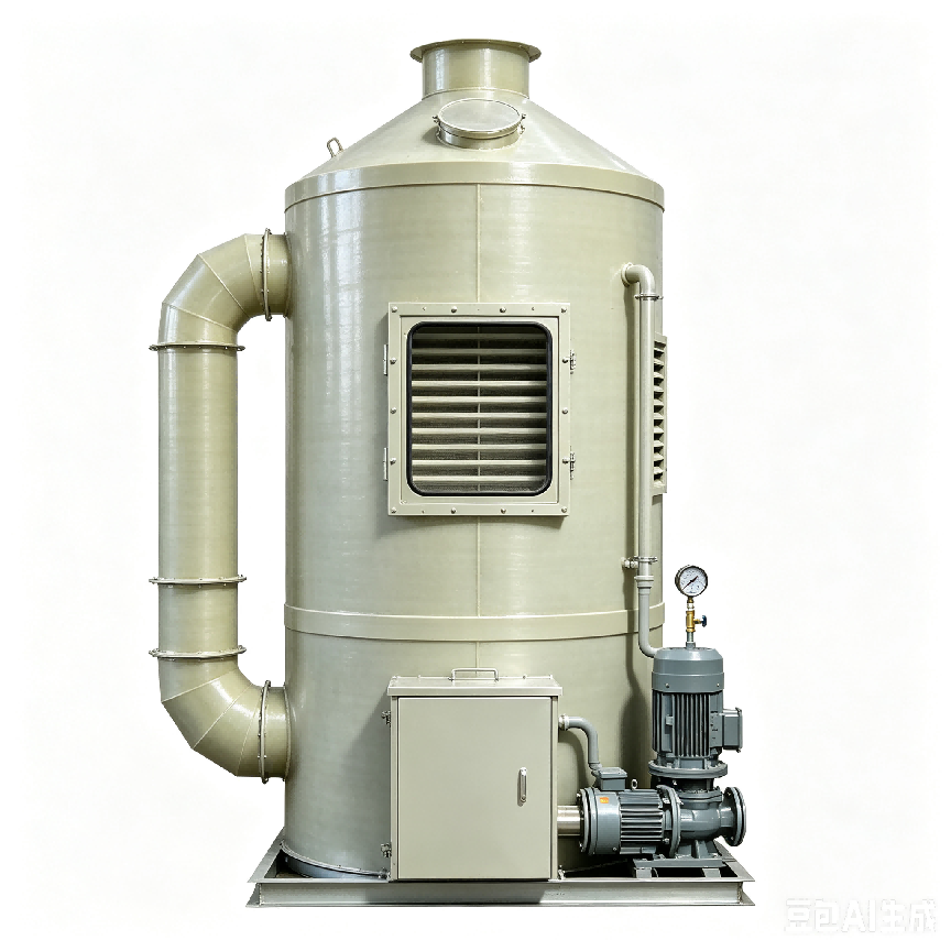 Spray Scrubber Tower application scene and monitoring workflow